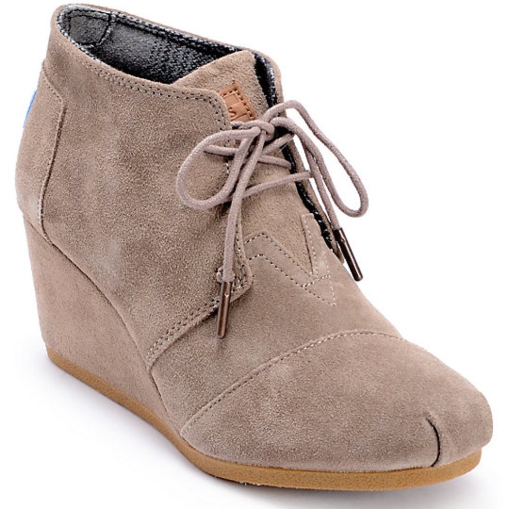 Toms Kala Suede Wedge Boot size 6.5